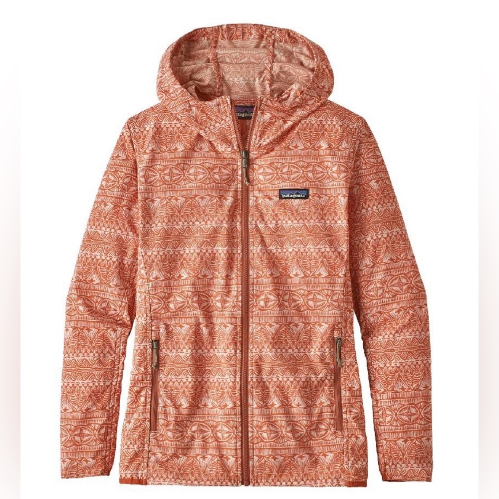 Patagonia Bajadas Hoodie Light Hooded Jacket. Sunset Orange. Small. EUC.